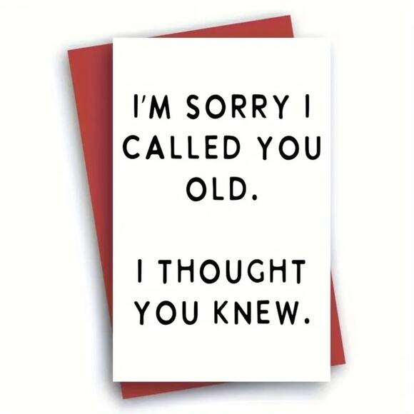 Birthday, Funny Card - 8" x 5" - Picture 1 of 5